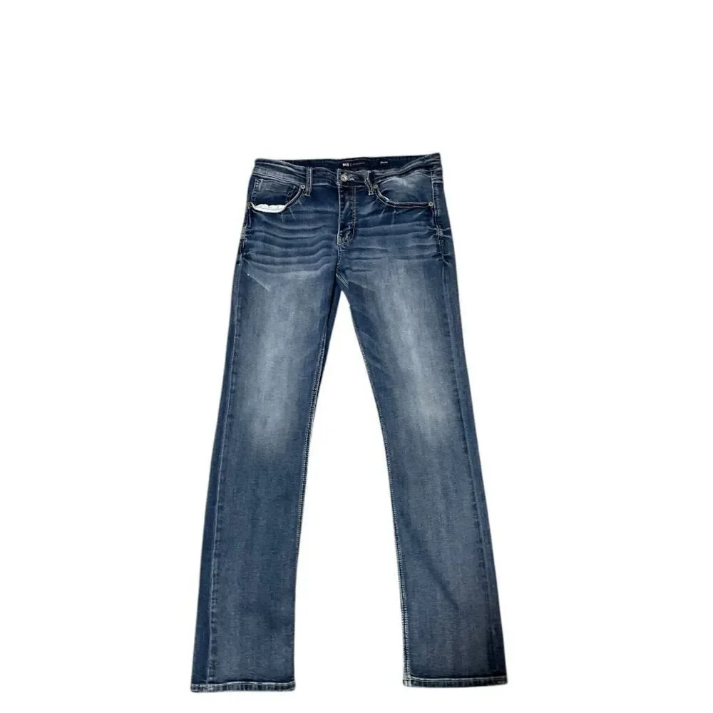 BKE Buckle Jake Straight Jeans Mens Size 36 Medium Wash  Casual